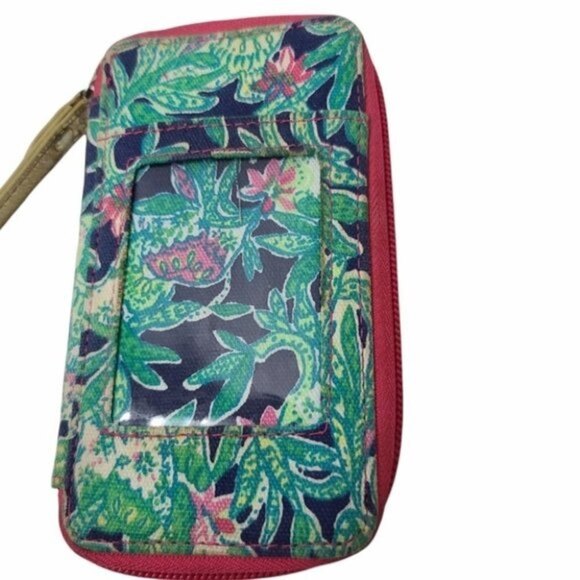Lilly Pulitzer Floral Tropical Wallet Wristlet - Picture 3 of 6